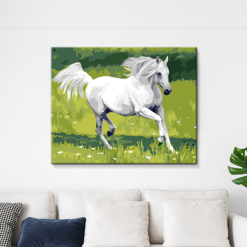 diy number animal a living room Hand drawn manual number Oil painting adult Decompression Digital decorate Draw a horsein the Home accessories , Decorative painting , DIY/Digital painting category - from Buy2taobao.com to provide professional Taobao agent buy service