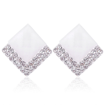 包邮D292韩国饰品气质必备耳钉女时尚耳环 夸张韩版精致耳钉水晶