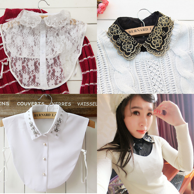 2017 Casual Slim female shirt False collar Collar shirt a doll Collar fashion False collar decoratein the Accessories/Leather belt/Hat/Muffler , Collar accessories , False Collar category - from Buy2taobao.com to provide professional Taobao agent buy service