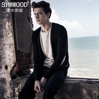 针织<em>开衫搭配</em>_简木<em>男装</em>2013秋装新款男士修身