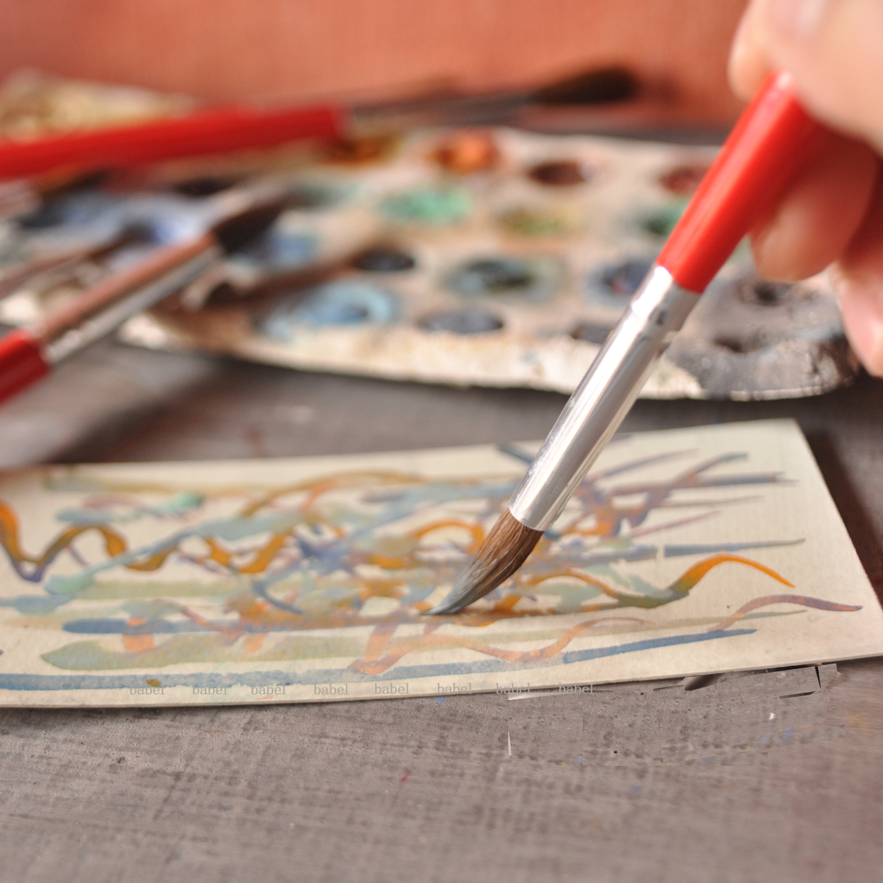 Langhao pen suit Watercolor pen Oil Painting mural Soft fur water uptake Hook linein the Electronic Dictionary/Electronic paper book/Stationery , Painting tools/Painted wood/Calligraphy Supplies , Gouache/Watercolor/Canvas special pen category - from Buy2taobao.com to provide professional Taobao agent buy service