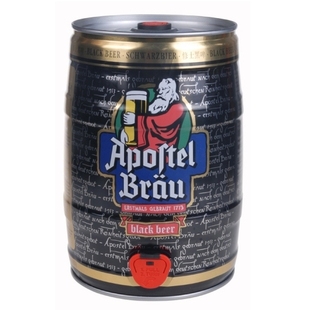  【买4桶送杯子】修士啤酒黑啤5L德国原装进口食品江浙沪皖包邮