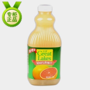 大湖纯果汁 100%大湖西柚汁1L\/瓶 12瓶起北京