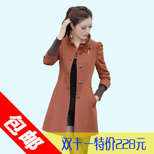  包邮特价新款秋装女装韩版风衣春秋款清仓修身显瘦立领风衣外套女