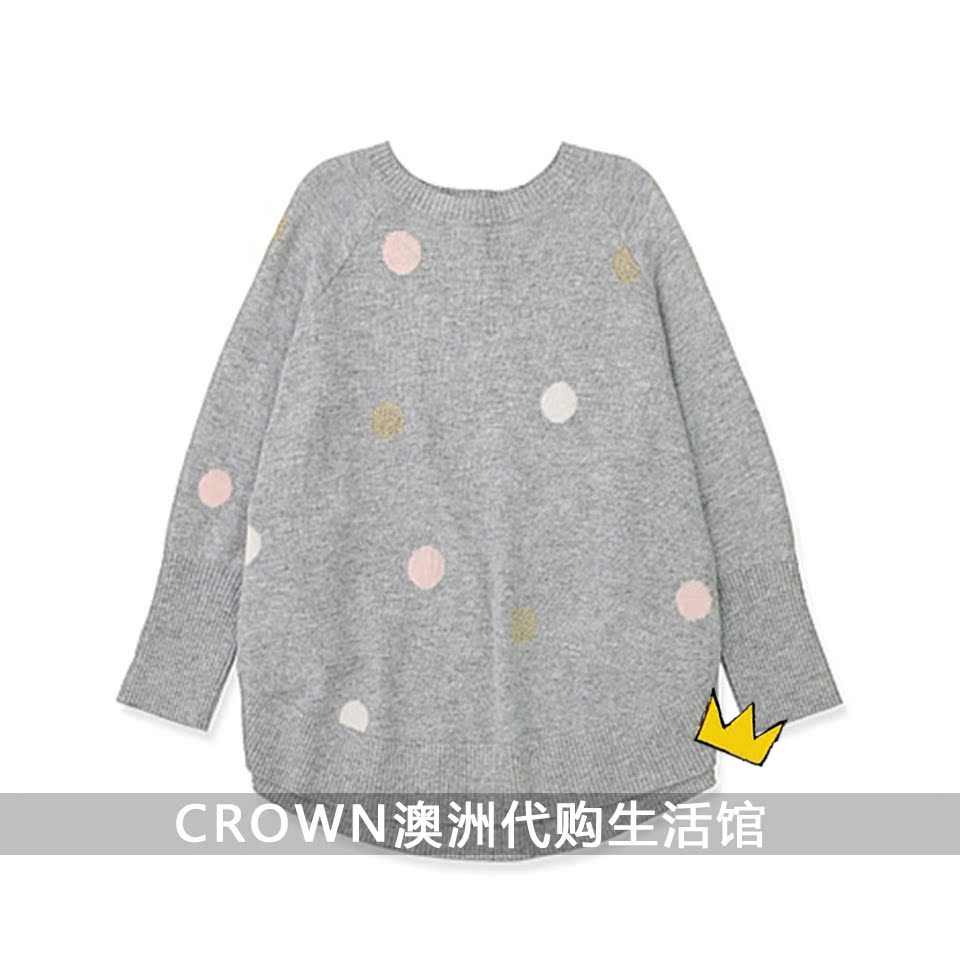澳洲直邮 country road童装灰色点点针织上衣女童2-12岁不退不换在类目 童装/婴儿装/亲子装, 卫衣/绒衫中 - 来自Buy2taobao.com提供专业的淘宝代购服务