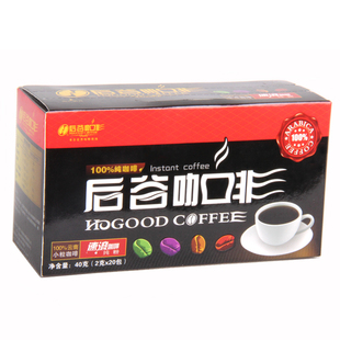  无糖无奶黑咖啡纯苦 醇香后谷咖啡速溶特价无糖云南小粒纯黑咖啡