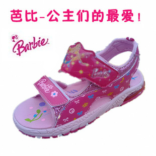  外贸芭比女童沙滩凉鞋 儿童鞋子中童 运动休闲凉拖鞋公主