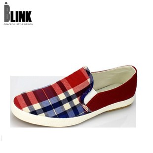  包邮新款猎友红绿色迷彩格纹帆布时尚休闲懒人透气低帮男板鞋