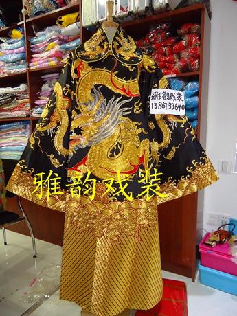 京剧婺剧秦香莲,铡美案包公蟒袍--上海麒麟真丝