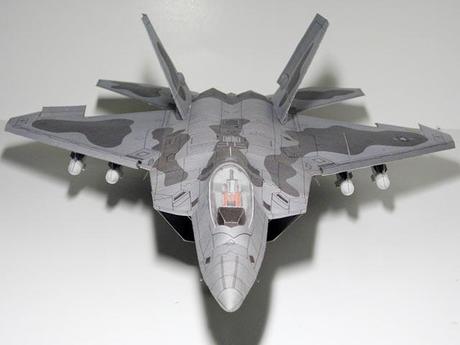 F22猛禽隐形战斗机★3D飞机立体纸模型 超大