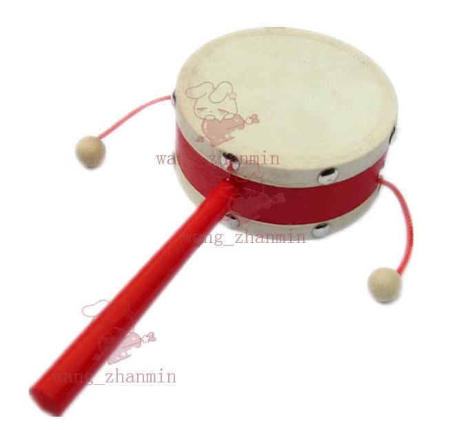 傳統波浪鼓 木制羊皮撥浪鼓 兒童手搖鼓 波浪鼓玩具手搖鼓嬰兒在類目 玩具/童車/益智/積木/模型, 幼兒響鈴/布玩/安撫玩具, 撥浪鼓中 - 來自Buy2taobao.com提供專業的淘寶代購服務