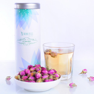  当季新鲜花草茶 法兰西玫瑰花茶 玫瑰茶 养颜补水润肤 50g/罐装