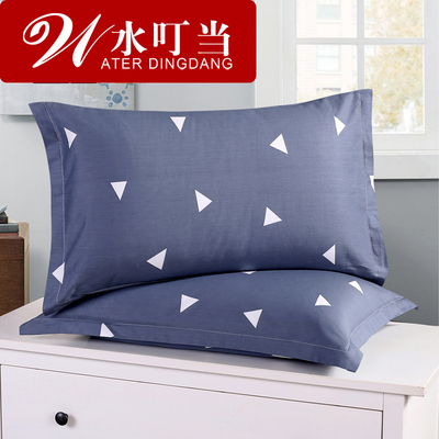 水叮当全棉枕套包邮一对纯棉枕头套成人48 74cm枕芯套单人用大号