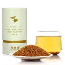百草味 四川特产保健茶 苦荞麦茶 全胚芽花茶 黑苦荞茶 150g罐装