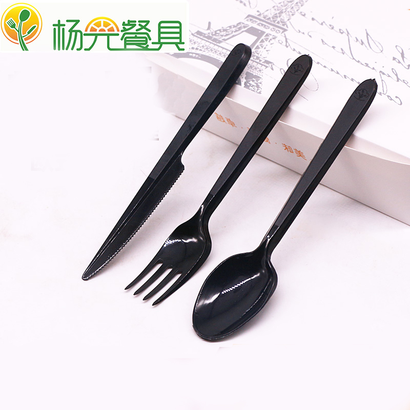 杨光餐具长把一次性刀叉勺加厚塑料饭勺水果叉外卖汤勺100只包邮在类目 餐饮具, 餐具, 叉/勺/筷套装中 - 来自Buy2taobao.com提供专业的淘宝代购服务