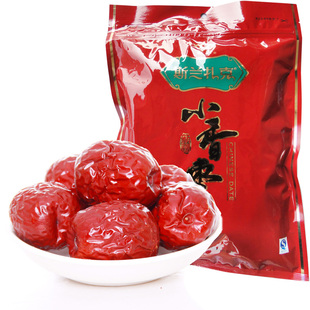  新枣 斯兰扎克 薄皮小香枣500g 新疆和田红枣 特产零食满96元包邮