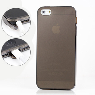 自带防尘塞清水套iphone5手机壳苹果5代手机保护套磨砂硅胶套外壳