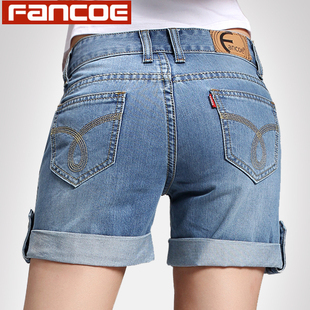 FANCOE<em>女士</em>夏季<em>牛仔短裤</em> 女 夏 潮 韩版 大码