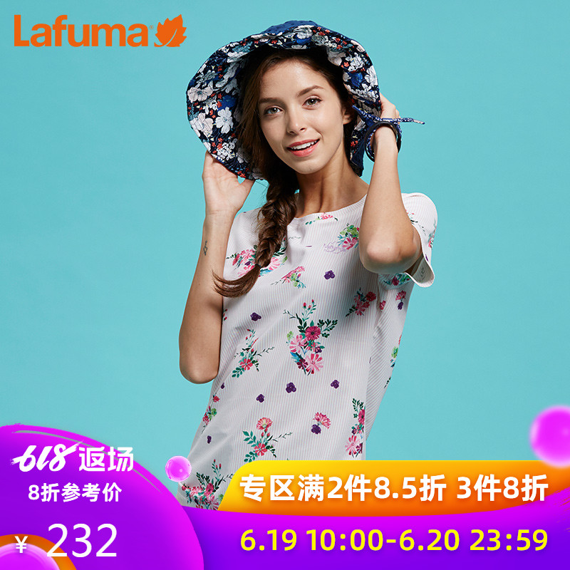 法国LAFUMA乐飞叶女士户外徒步旅行印花圆领短袖T恤LFTS8BS28|msdalam kategori luar/Mountaineer/Camping/Aksesori perjalanan, pakaian luar, Cepat kering seluar dalam, Cepat kering t-shirt - dari Buy2taobao.com untuk memberikan perkhidmatan ejen Taobao profesional membeli