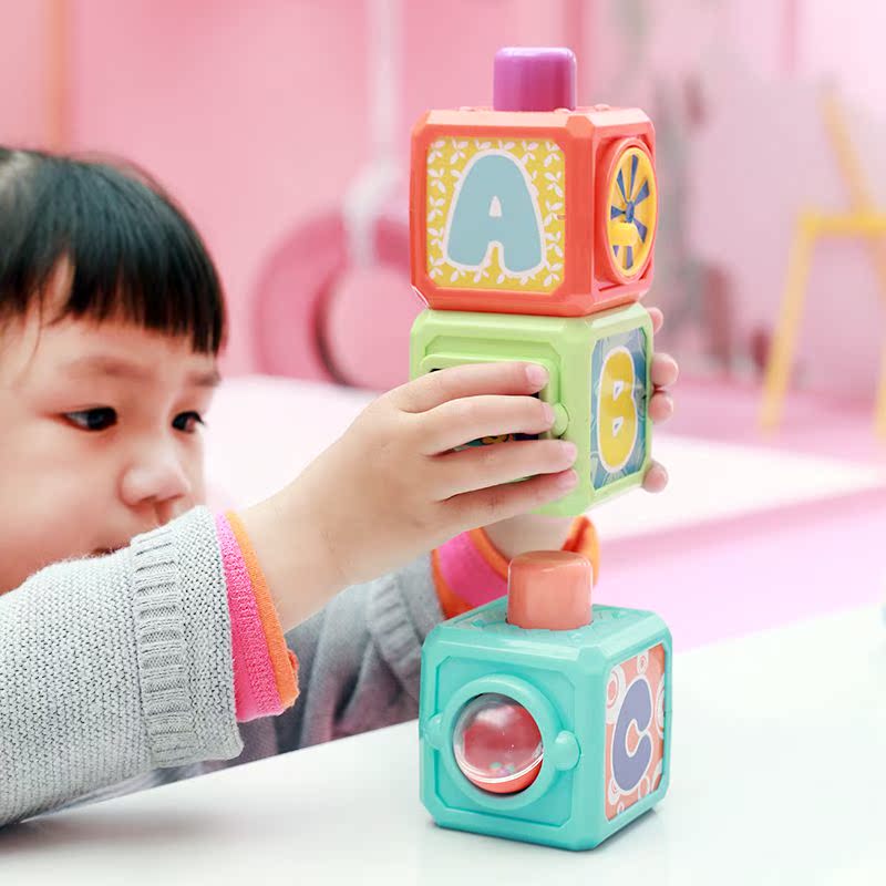 英文启蒙锻炼手眼协调手部动作的叠叠乐叠套积木耐摔6-18个月玩具在类目 玩具/童车/益智/积木/模型, 串珠/拼图/配对/拆装/敲打玩具, 叠叠圈/叠套玩具中 - 来自Buy2taobao.com提供专业的淘宝代购服务