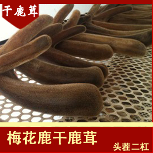  世鹿】干鹿茸 梅花鹿茸 鹿茸 整枝鹿茸 头茬二杠 鹿茸片8.4元/克