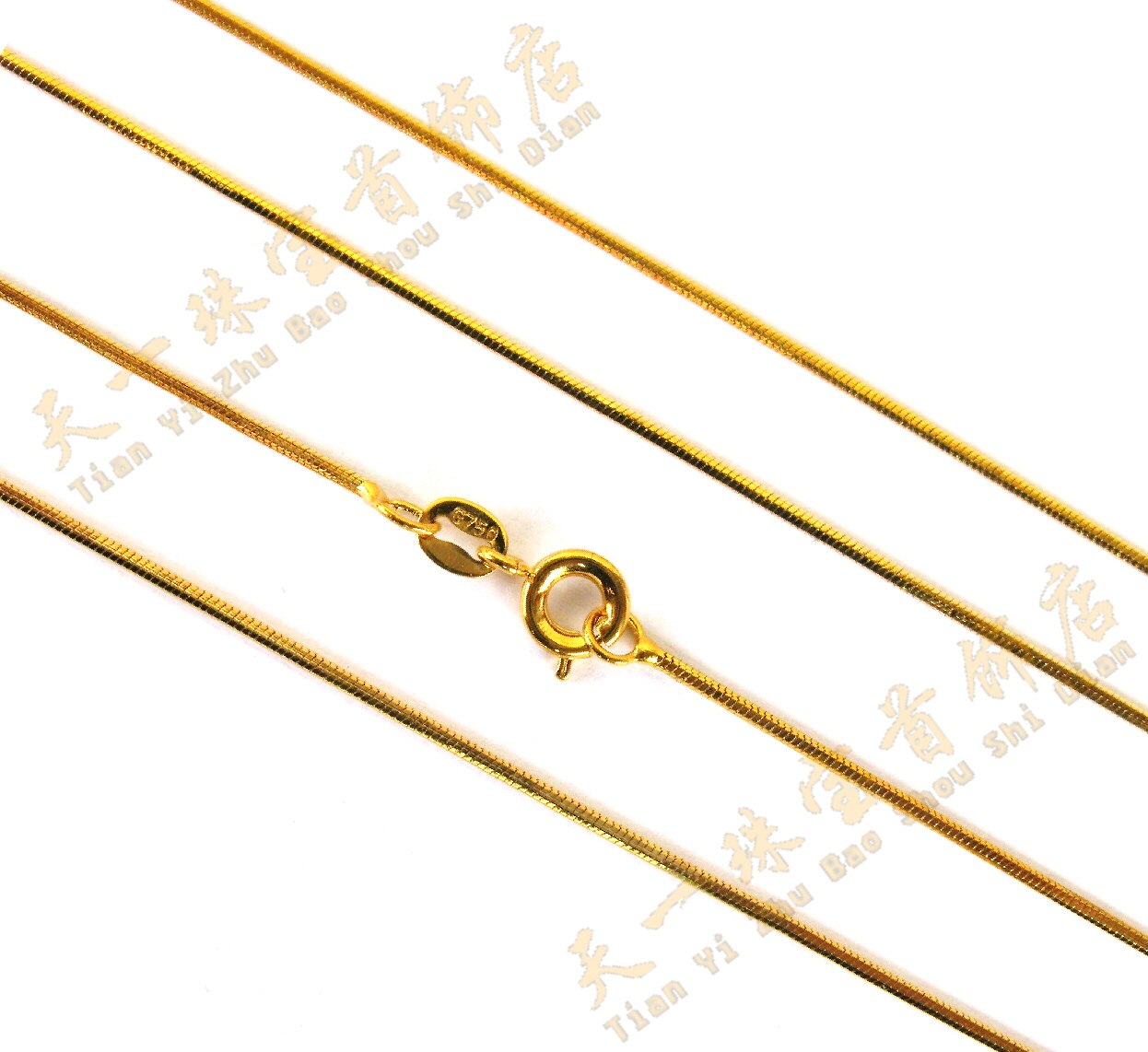 14年热销 意大利精品工艺<em>AU</em>750 18K金项链 蛇