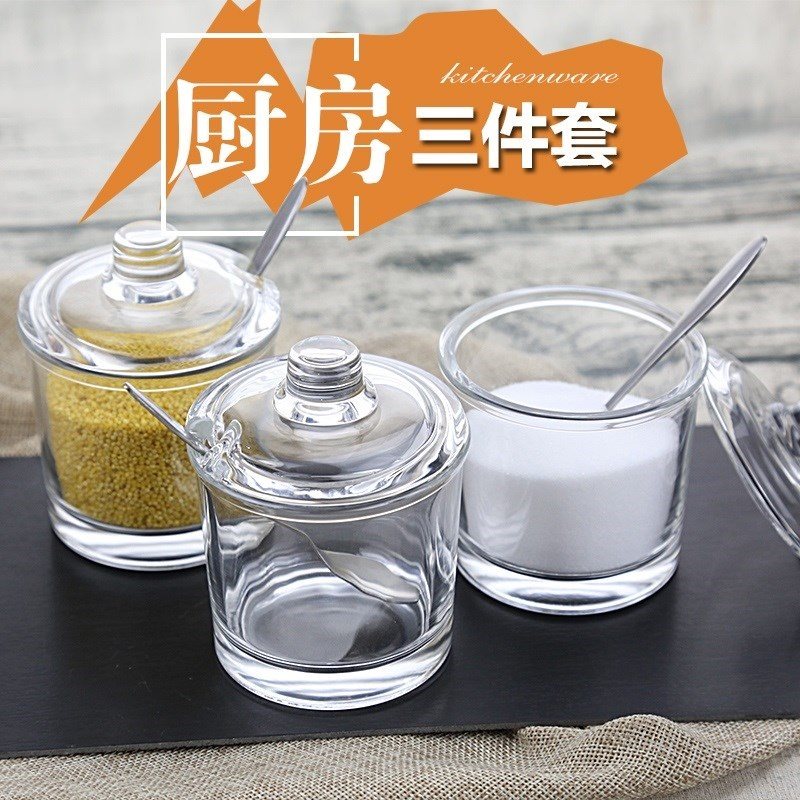 Glass Seasoning Box household transparent Modular assembly multi-function single With cover Kitchen Cruet suitin the Kitchen/Cooking utensils , Kitchen Gadgets/Kitchen storage , Storage jars/Kitchen storage containers , Seasoning bottles category - from Buy2taobao.com to provide professional Taobao agent buy service