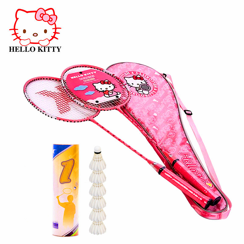 DISNEY/ Disney Mickey Princess KT Cat adult aluminium alloy Badminton racket Cartoon 6 badmintonin the Sports/Yoga/Fitness/Fans supplies , Badminton , Badminton racket category - from Buy2taobao.com to provide professional Taobao agent buy service