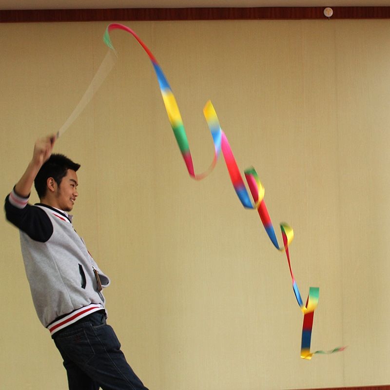 major Rhythmic Gymnastics Coloured ribbon Widen lengthen Bodybuilding Dance Coloured ribbon Multicolor Coloured ribbon Hand stickin the Sports/Yoga/Fitness/Fans supplies , Dance/Aerobics/Gymnastics , Gymnastics , Gymnastics props category - from Buy2taobao.com to provide professional Taobao agent buy service