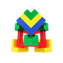 德国beleduc/贝乐多菱形积木 百变魔方塑料拼装 儿童益智幼教玩具
