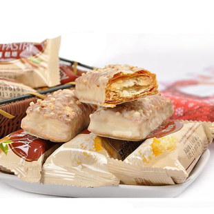  【包邮】台湾宏亚77松塔蜜兰诺千层酥 散装50个800g 零食特产正品