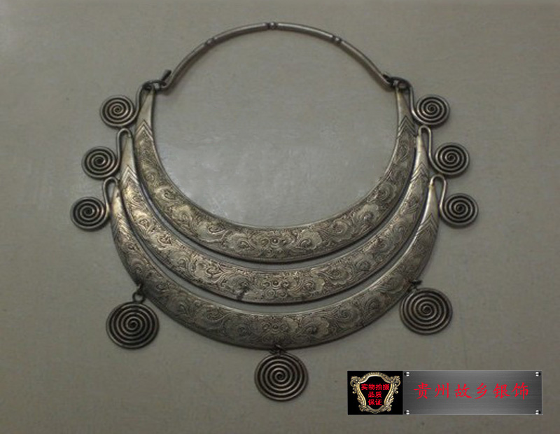 Guizhou Miao silver Hand-carved Home Furnishing/The hotel decor Collar 3 Arts and Craftsin the Arts and crafts , Minority handicrafts , Miao characteristics , Miao silver category - from Buy2taobao.com to provide professional Taobao agent buy service