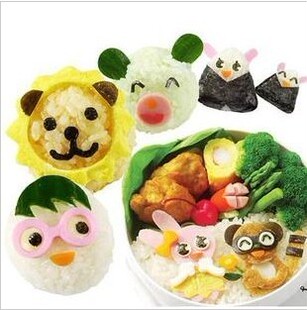  小大人&神奇大变脸可爱便当表情寿司饭团模具厨房美食DIY3件套