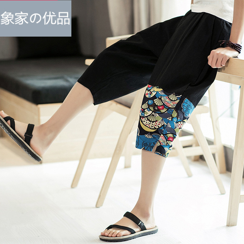 .leisure time trousers man Korean Edition Trend motion sweatpants Seventh shorts summer Thin section Sandy beach Harun 7 Horsein the Men's clothing, Casual pants category - from Buy2taobao.com to provide professional Taobao agent buy service