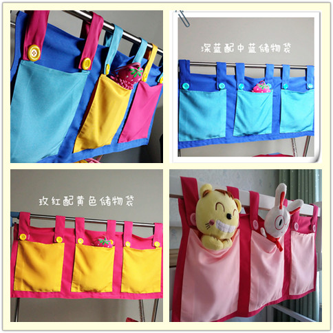 Children bed guardrail Hanging pocket girl Hanging bag colour pocket Colorful Storage bags Baby bed Cloth bag Storage bagin the Residential furniture , Beds , Bed Accessories , Bed mantle category - from Buy2taobao.com to provide professional Taobao agent buy service
