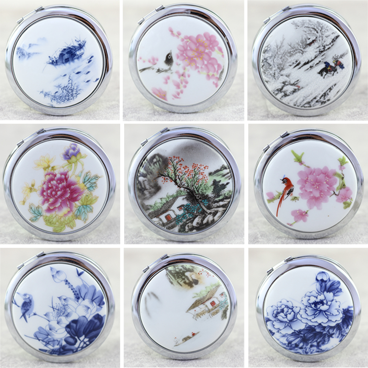 China Special gift Foreigner Browser mirror ceramics Make-up mirror fold Take it with you multi-function enlargein the Family/Personal Cleaning Tools , Personal care cleaning appliances , Comb/Portable with a mirror , Portable mirror category - from Buy2taobao.com to provide professional Taobao agent buy service