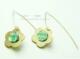 外单新品上市绿色梅花耳饰