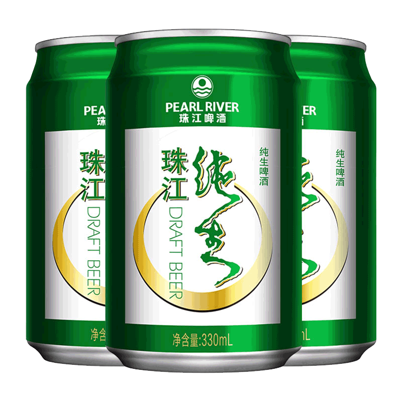 珠江啤酒9度纯生330mL*3罐装 鲜啤酒黄啤酒在类目 酒类, 啤酒中 - 来自Buy2taobao.com提供专业的淘宝代购服务