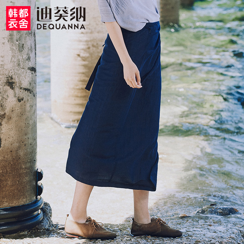 萘茉设计师原创2019夏装新款文艺棉麻中长款一片式半身裙CL8245钬|ruв категории Женская одежда, юбка - от Buy2taobao.com для оказания профессиональной услуги покупки агента Taobao