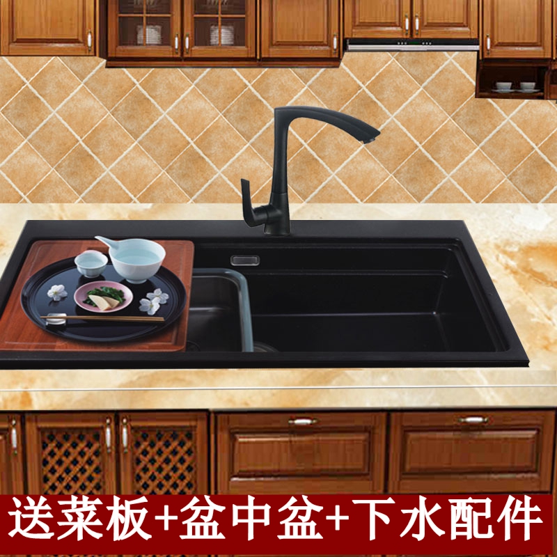 人气厨房石英石花岗岩洗碗盆加厚超大单槽套餐洗菜池手工水槽水斗在类目 家装主材, 厨房, 厨盆/水槽, 水槽套餐中 - 来自Buy2taobao.com提供专业的淘宝代购服务