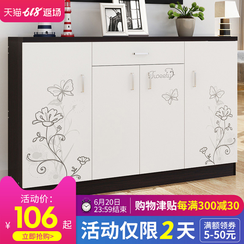 簡易鞋櫃簡約現代玄關門廳櫃門口歐式鞋櫃多功能陽台儲物櫃仿實木在類目 住宅傢俱, 櫃類, 鞋櫃中 - 來自Buy2taobao.com提供專業的淘寶代購服務