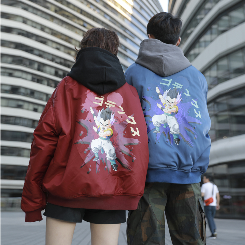 Cosbank Jointly Dragon Ball Chaopai men and women Couples dress MA1 Double face Hooded cotton-padded clothes Jacket Cotton coatin the Men's clothing, Cotton category - from Buy2taobao.com to provide professional Taobao agent buy service