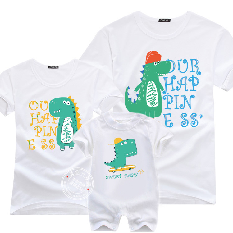 2019 new pattern Summer wear Short sleeved Low key pure cotton A With children personality Full decorationin the Children/Baby/Family fitted , Family fitted/Parenting Fashion category - from Buy2taobao.com to provide professional Taobao agent buy service