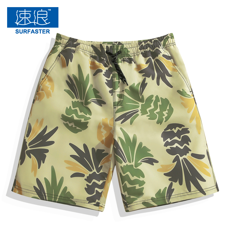 速浪大码沙滩裤男速干海边度假短裤菠萝印花泳裤潮牌五分裤花裤衩|msdalam kategori sukan/Yoga/kecergasan/bekalan peminat, berenang, Seluar pendek pantai - dari Buy2taobao.com untuk memberikan perkhidmatan ejen Taobao profesional membeli