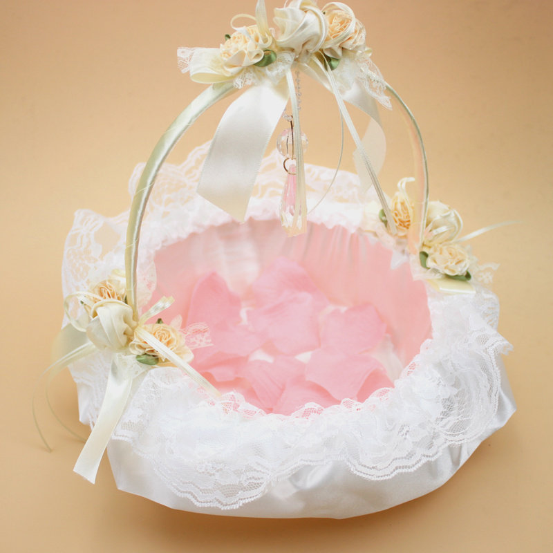 flower girl baskets basket basket basket ice silk wedding props