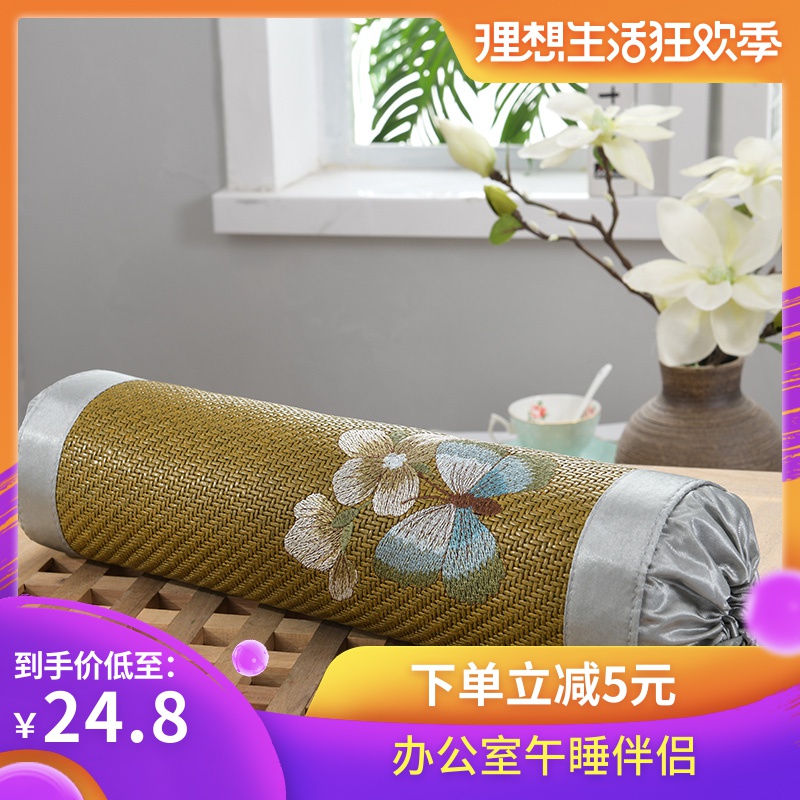 夏季印尼藤茶叶糖果枕冰丝颈椎枕沙发靠枕办公午睡手枕颈枕头单人在类目 床上用品, 枕头/枕芯/保健枕/颈椎枕中 - 来自Buy2taobao.com提供专业的淘宝代购服务