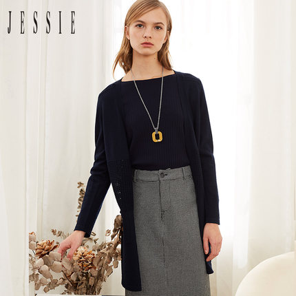 JESSIE杰西2018春季新款时尚个性镂空毛针织衫开衫外套JGDSCM17在类目 女装/女士精品, 毛针织衫中 - 来自Buy2taobao.com提供专业的淘宝代购服务