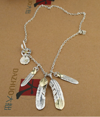 高桥吾郎goro's组合套装goros复刻羽毛项链男