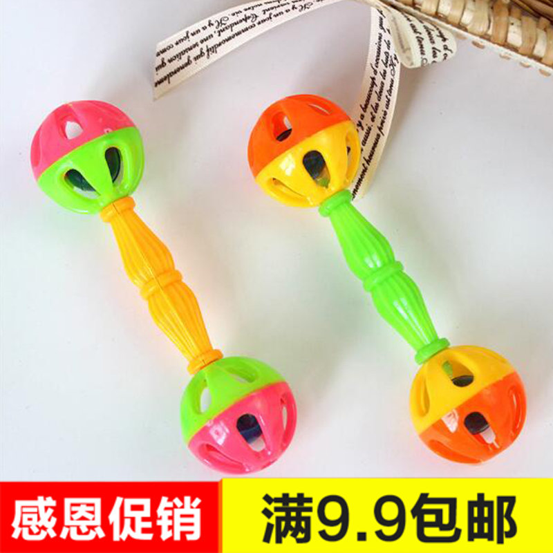 婴儿玩具 会响的双头手摇铃 促进宝宝听觉发育 益智母婴用品在类目 乐器/吉他/钢琴/配件, 儿童玩具乐器, 儿童摇铃中 - 来自Buy2taobao.com提供专业的淘宝代购服务