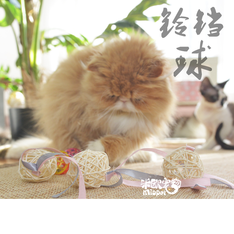 Miou pets Natural wind series Rattan Coloured ribbon silk ribbon The ball Toys Small bell ball Single Pricein the Pet/Pet food and supplies , Cat/Dog Toys , Rubber Ball/Ball Toys category - from Buy2taobao.com to provide professional Taobao agent buy service